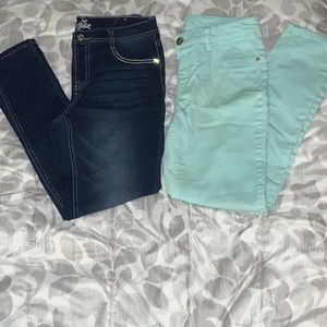 2 pairs of Justice jeans